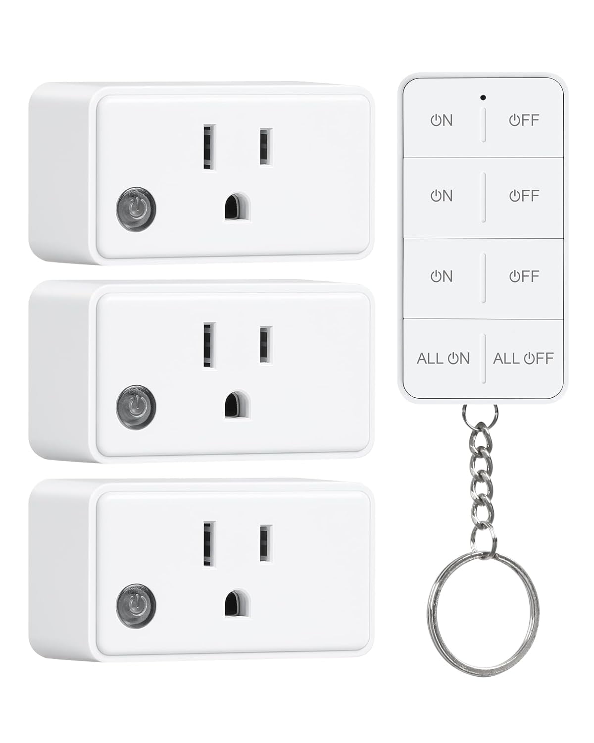 Remote Control Outlet with All On/Off Switch, 200FT Long Ran Wireless ...