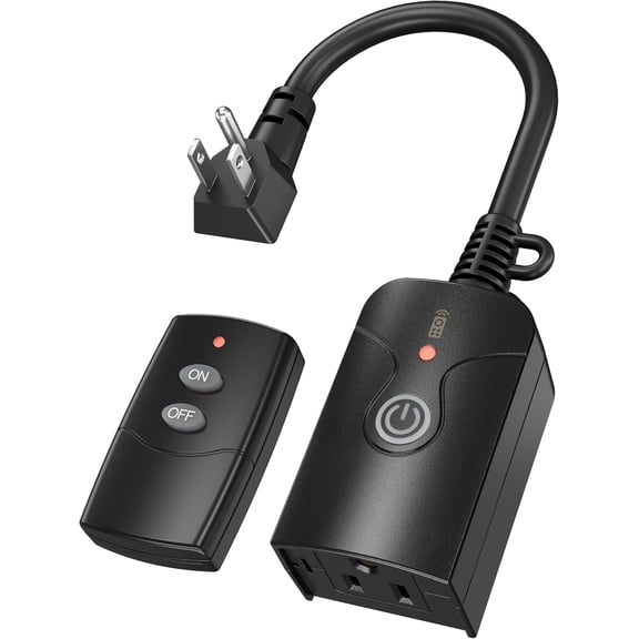 Remote Control Outlets Outdoor Waterproof Indoor Wireless Light Switch