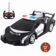 thumbnail image 1 of Remote Control Police Sports Car with Flashing Siren Lights, 4 Channel RC Cop Race Vehicle for Indoor Outdoor Play, Kids Role Play Toy, Christmas Birthday Holiday Gift for Boys Girls Ages 3 and Up, 1 of 8
