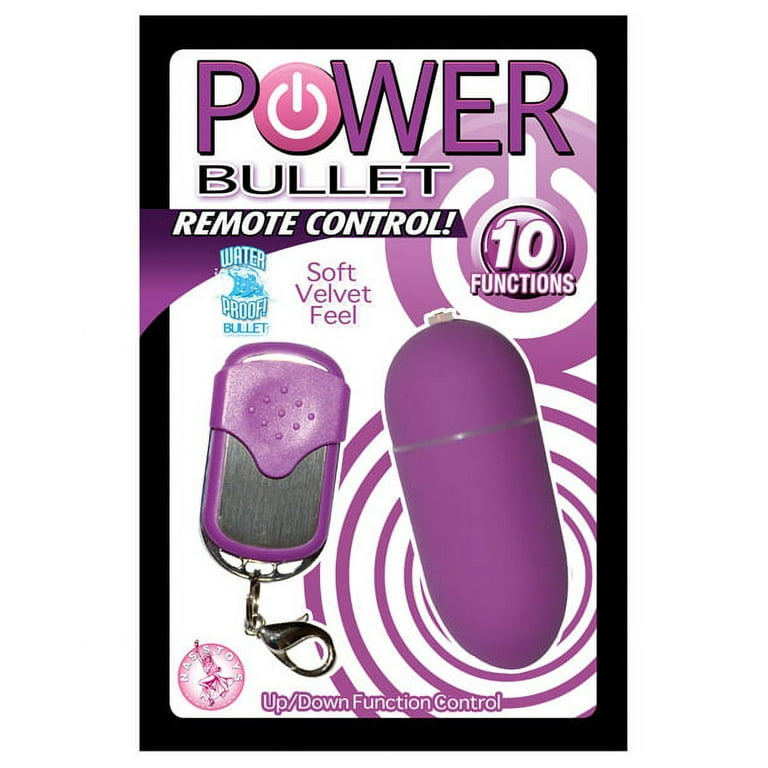 Remote Control Power Bullet 10 Function - Purple
