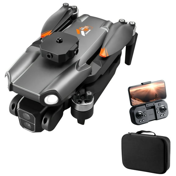 Remote Control Quadcopter With Camera 8K Dual Camera Remote Control Plane With Function Brushless Motor Obstacle Avoidance Optical Flow Positioning Trajectory  Night Light