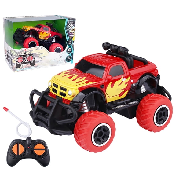 Remote Control RC Car Toys Off Road Vehicle for Outdoor Adventure – High Performance Hobby Car with Chassis and Realistic Driving Experience, 3.34x5.51 inch, Red