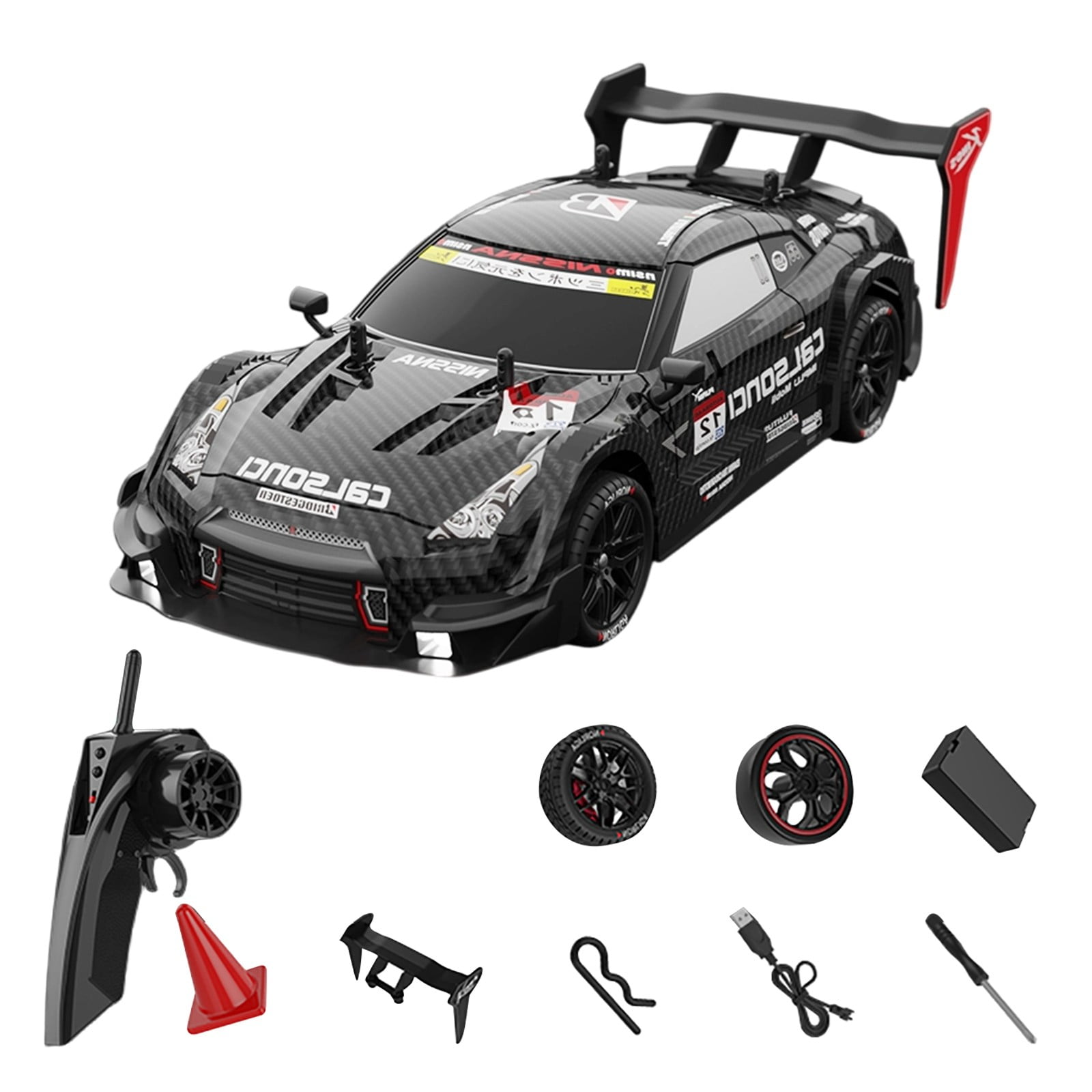 Remote Control Vehicle 116 Scale Four Wheel Drive Racing Car for Indoor Outdoor Play High Speed Hobby Enthusiasts