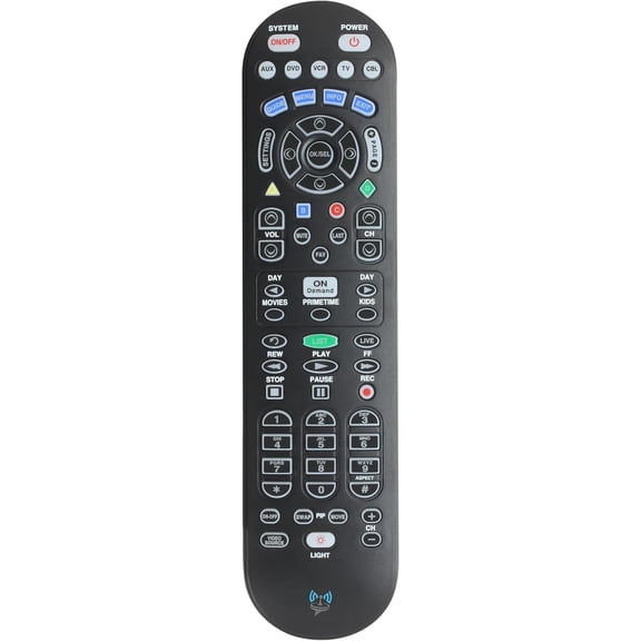Remote Control Replacement UR5U-8780L Clikr5 Compatible with Spectrum/Charter Set-Top Boxes, TVs, and o Devices - Matte Black ABS Plastic RC Batteries Included
