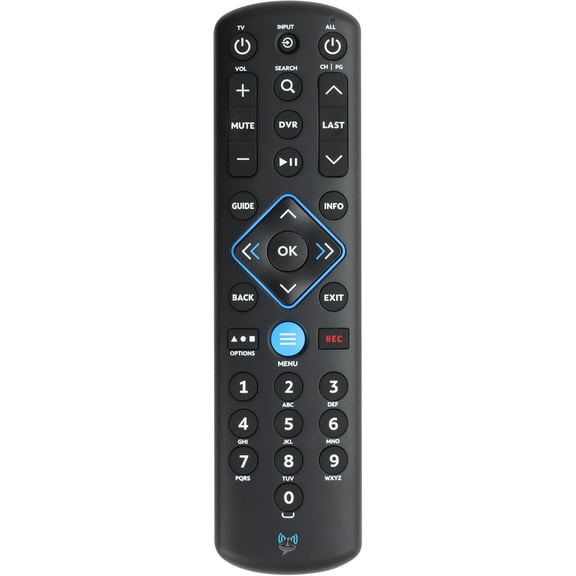 Remote Control Replacement URC1160 Compatible with Spectrum/Charter Set-Top Boxes, TVs, and o Devices - UE878RCU Matte Black ABS Plastic RC Batteries Included