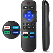 Remote Control Replacement for All Roku TV, for ROKU TCL TV/Hisense/Onn/Sharp/Element/Philips/Insignia/Jvc/RCA Smart Roku TVs Not for Stick and Box