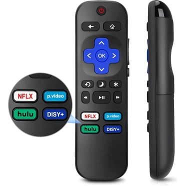 Tl Roku Remote Replacement Remote Control Only for Roku TV-Compatible for TCL Roku ...