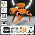 thumbnail image 1 of Remote Control Robot Dog, Buildable Mechanical Dog Toy, Intelligent RC Toy for Beginner,Women And Men STEM Learning(Orange), 1 of 6