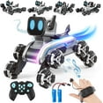 Remote Control Robot Dog Toy for Kids,2.4Ghz 8WD Gesture Sensing Stunt