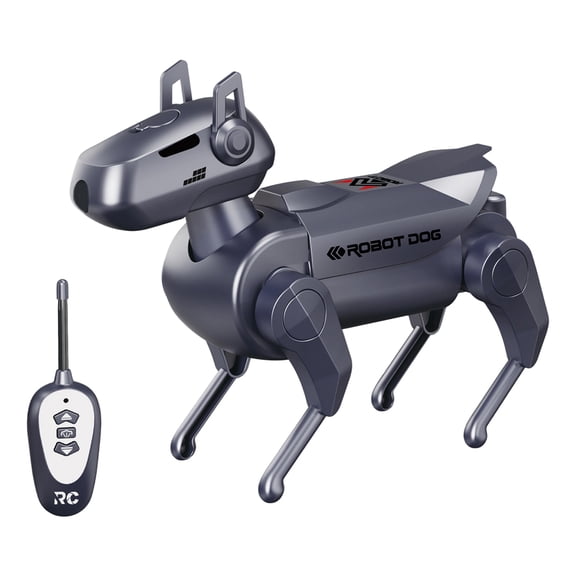 Remote Control Robot Dog Toy with Spray Function, Interactive Electronic Pet Puppy for Kids, Rechargeable RC Robotic Dog, Educational STEM Gift for Boys and Girls