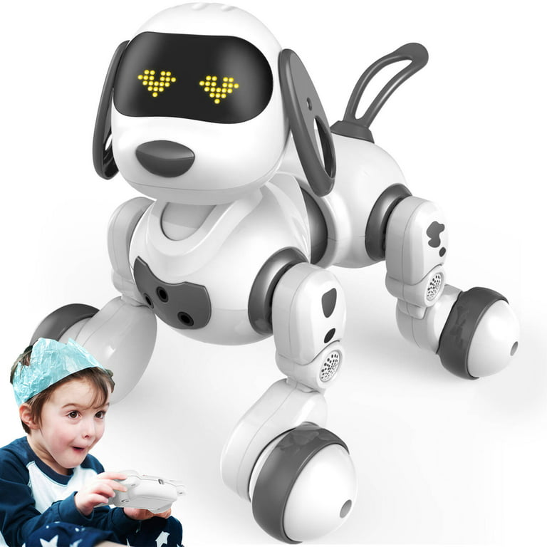 Smart Robot Dog Toy, Remote Control Dog, Programmable, Music, Touch Demo,  Head Rotation Function (remote Control Battery: 2 * Aa Batteries (not  Included))