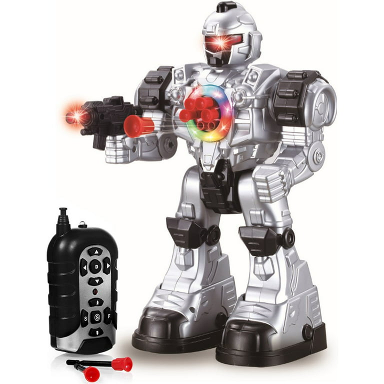 Robot Man of Steel Shooter Multifunction with Light & Music kids