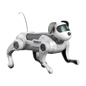 Remote Control Robotic Dog Building Kit with Quadruped Walking Motion, DIY Assembly Electronic Pet for Ages 5+ Years