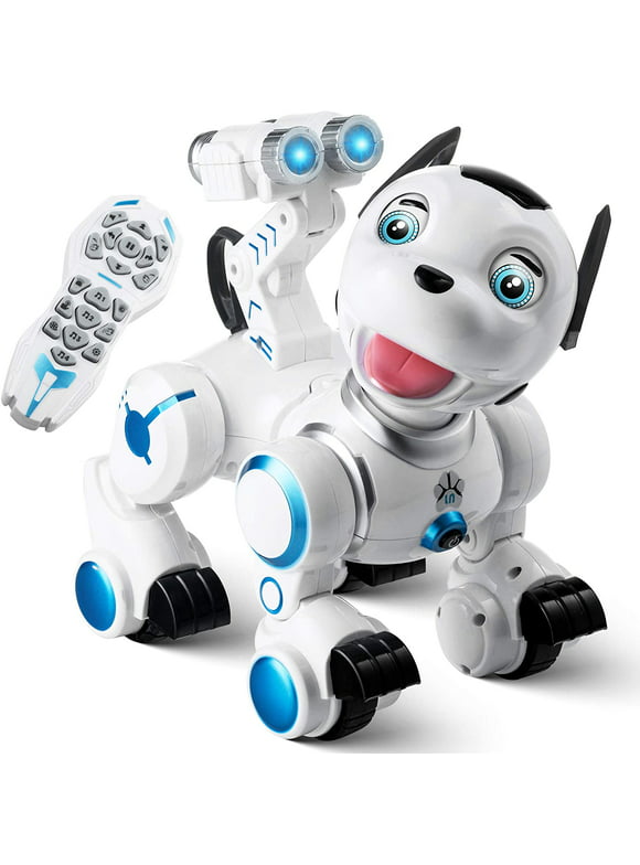 Remote Control Robotic Dog RC Interactive Intelligent - Walking Dancing Programmable Smart Robot Puppy Toys - Electronic Pets with Light and Sound for Kids Boys & Girls