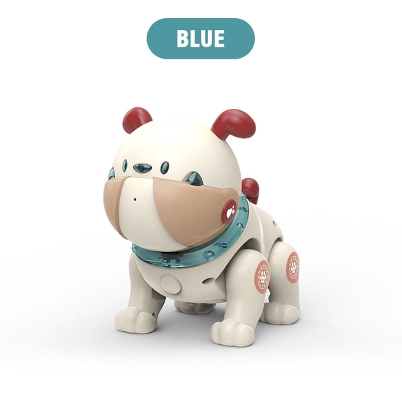 Remote Control Robotic Dog Toy for Kids 3-5  Sing & Dance Touch - Sensitive Interaction Voice Recording with 4 Voice Effects Boys Girls for Birthday Christmas & Easter-Blue