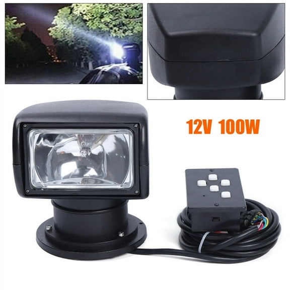 Remote Control Searchlight 3200K Spotlight 12V Marine Boat Truck ATV