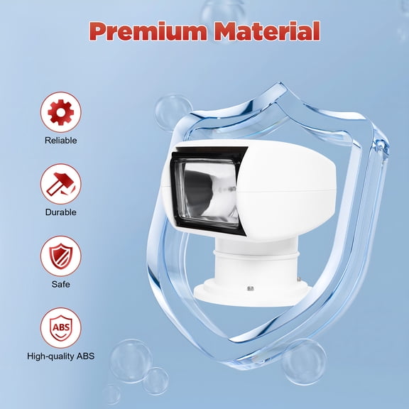 Remote Control Searchlight, Boat Spotlight, 100W Remote Control Spotlights for Boat