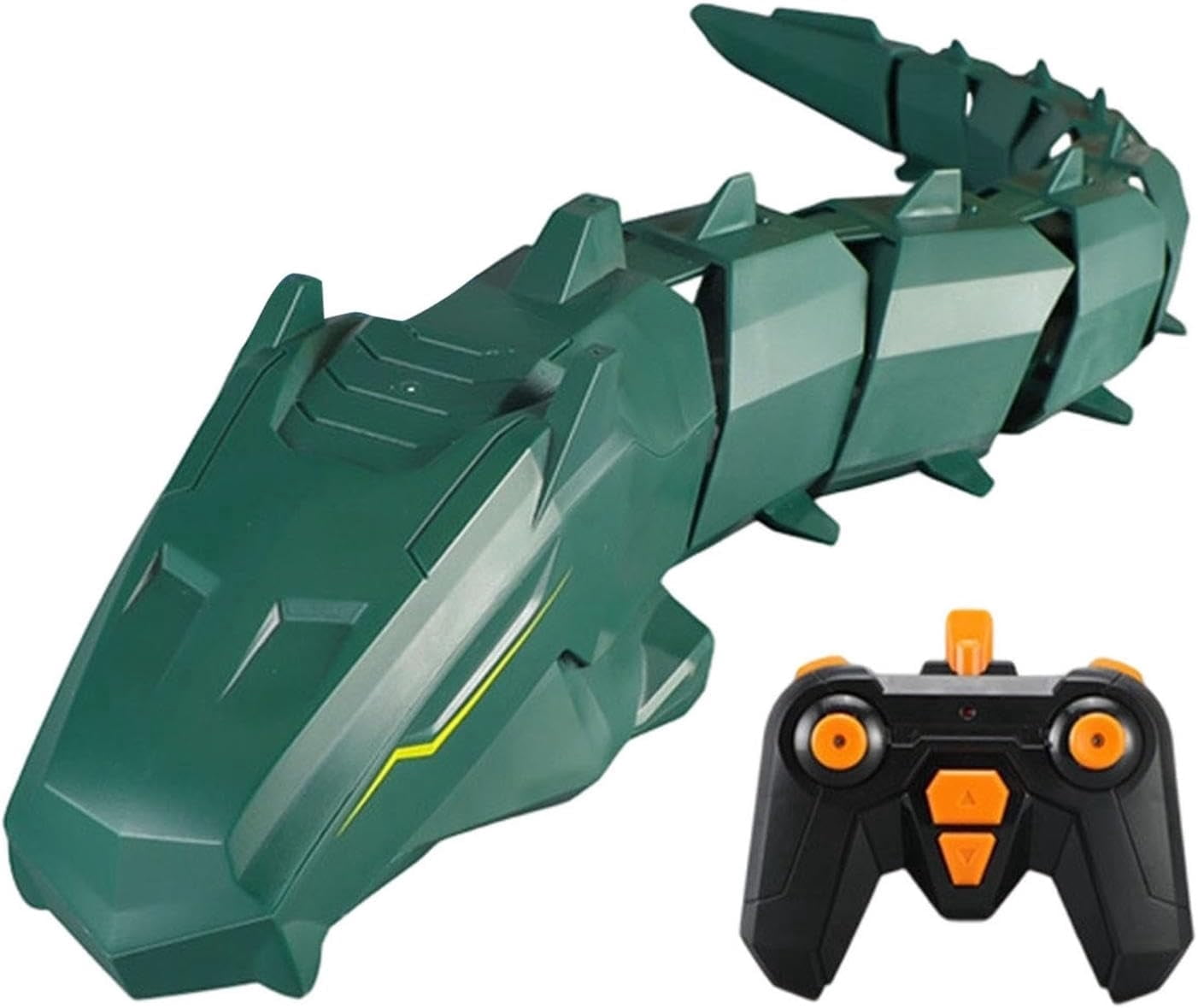 Remote Control Shark Pool Toy, 2.4G Electric RC Fish Boat with Dual Propeller, APP and Remote Control for Adults, Green