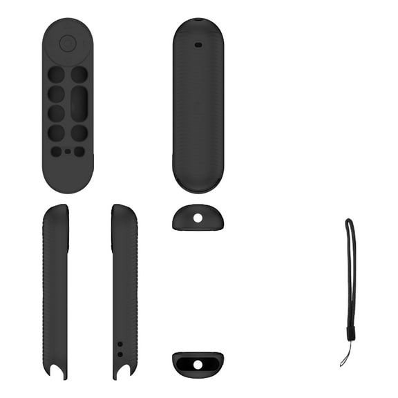Remote Control Silicone Case Compatible for Google TV Streamer 4K Voice Remote 2024, TV Remote Controller Protective Sleeve Skin Shell Holder with Lanyard(Case Only)