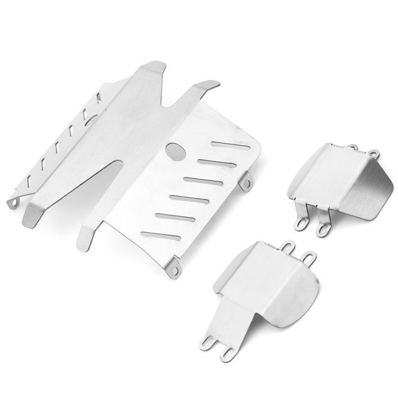 Remote Control Skid Plate Model Stainless Steel Car Supplies Skid Guard Board Protective Detachable CC02 Parts