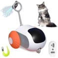 thumbnail image 1 of Remote Control Smart Electric Cat Toy,Interactive Cat Toys for Indoor Cats,Gravity Automatic Mobile Car Toy,Cat Mouse Toys,Moving Cat Toy, USB Rechargeable (Orange), 1 of 7