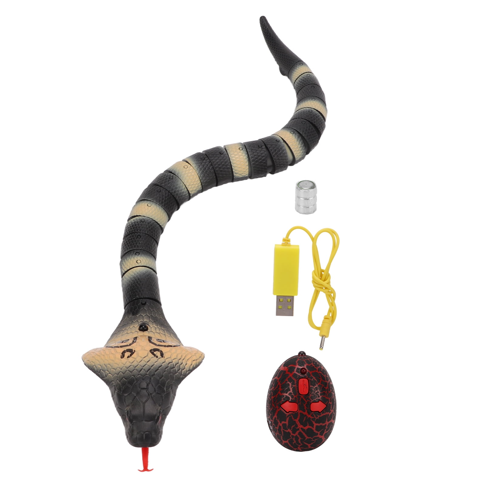 Remote Control Snake Infrared Control USB Charging Retractable Tongue Swinging Tail Lifelike