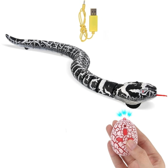 Remote Control Snake Toy Robotic Rattlesnake Remote Toy With Realistic Movement And Safe Plastic Design