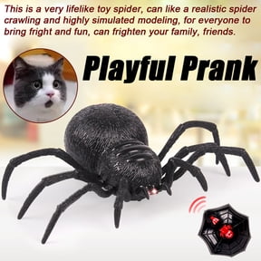 Remote Control Spider Scary Wolf Spider Robot Realistic Novelty Prank Toys Gifts