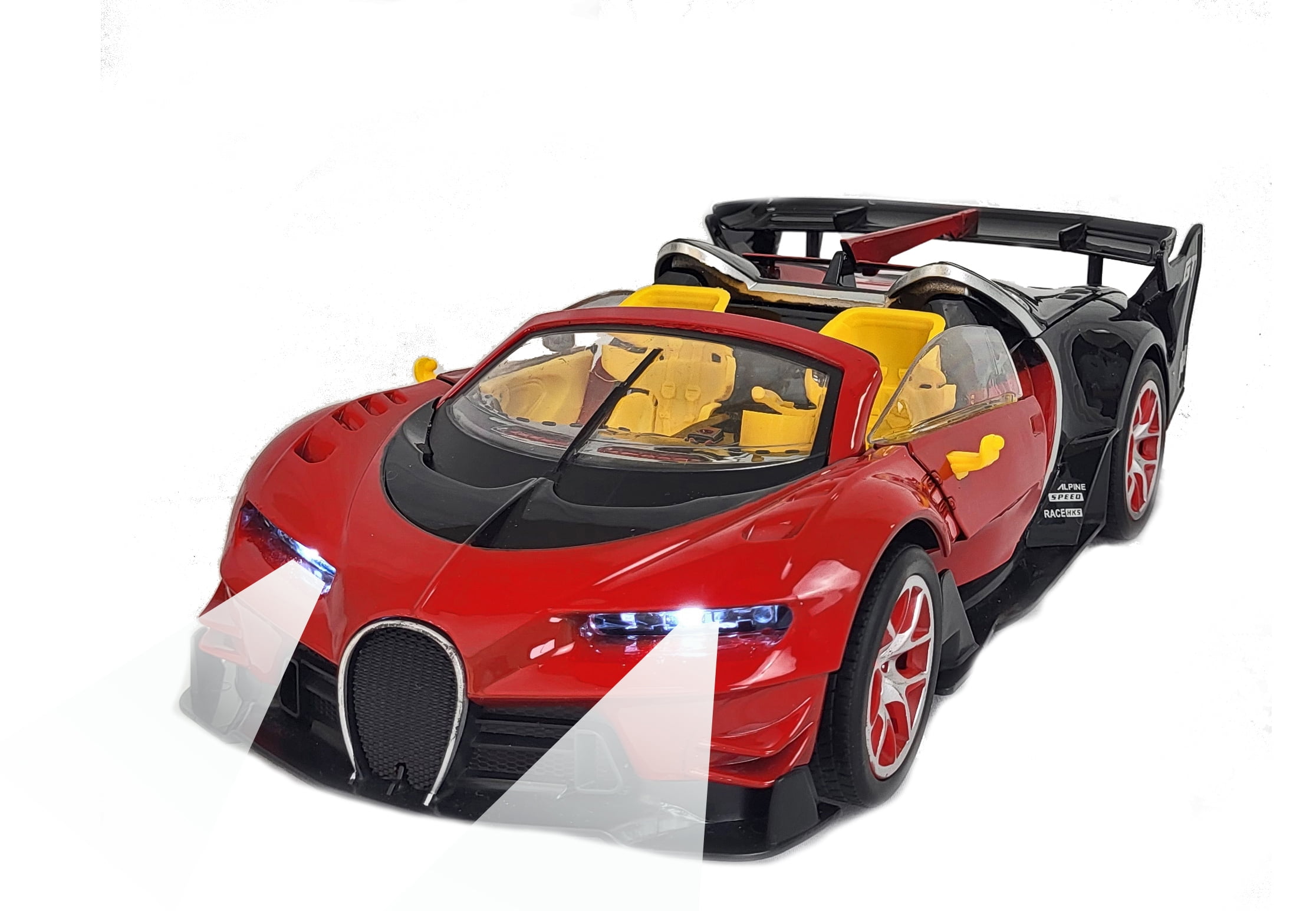 Remote Control Sports Car Super Drift Racer – High Speed, Full Function, 1:14 Scale with Sounds and Lights for Gifting, Christmas, Holidays (Red)