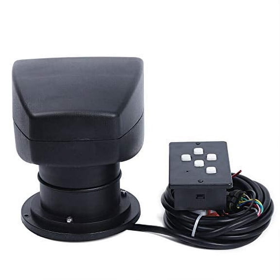 Remote Control Spotlight Marine Boat Searchlight Spot Light Work Light 360 Degree Rotation 100W Bulb 12V with Remote Control for Boat Truck Car