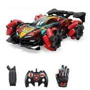 Remote Control Spray Car Remote Control Stunt Car 2.4GHz with Function Cool Lights Music Side Drift Glove Gesture Radio Watch Remote Control Spray Stunt Car 3 Control Mode