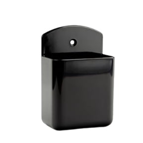 Remote Control Storage Box Wall Mounted Mobile Phone Holder Self Adhesive Remote Control Organizer Case for Home Kitchen (Black)