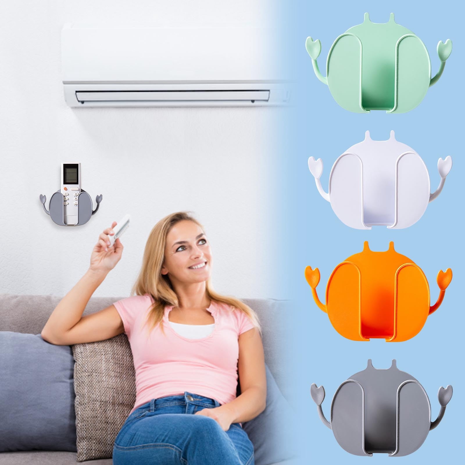 Remote Control Storage Rack | Wall-mounted Crab Design Organizer ...