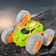 thumbnail image 1 of Remote Control Stunt Car 360° Rotating Double-Sided | High-Speed RC Off-Road Drifting Climbing Vehicle | LED Lights | Torsion Arm | 1pc | 21x15x7.5cm | USB Rechargeable, 1 of 6
