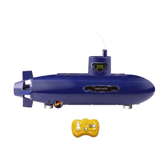 Remote Control Submarine Toy, RC Mini Boat with Dual Propellers and Lights for Water Play, Electric Underwater Vehicle for Pool Bathtub Fun
