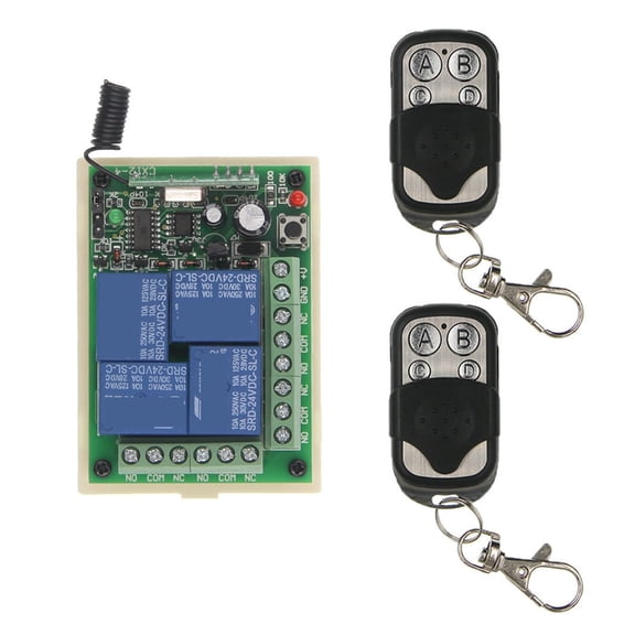 Remote Control Switch DC12V 24V 4CH Controller Used For Motor Push Rod Lamp Horn And Other Equipment ,Easy to Install