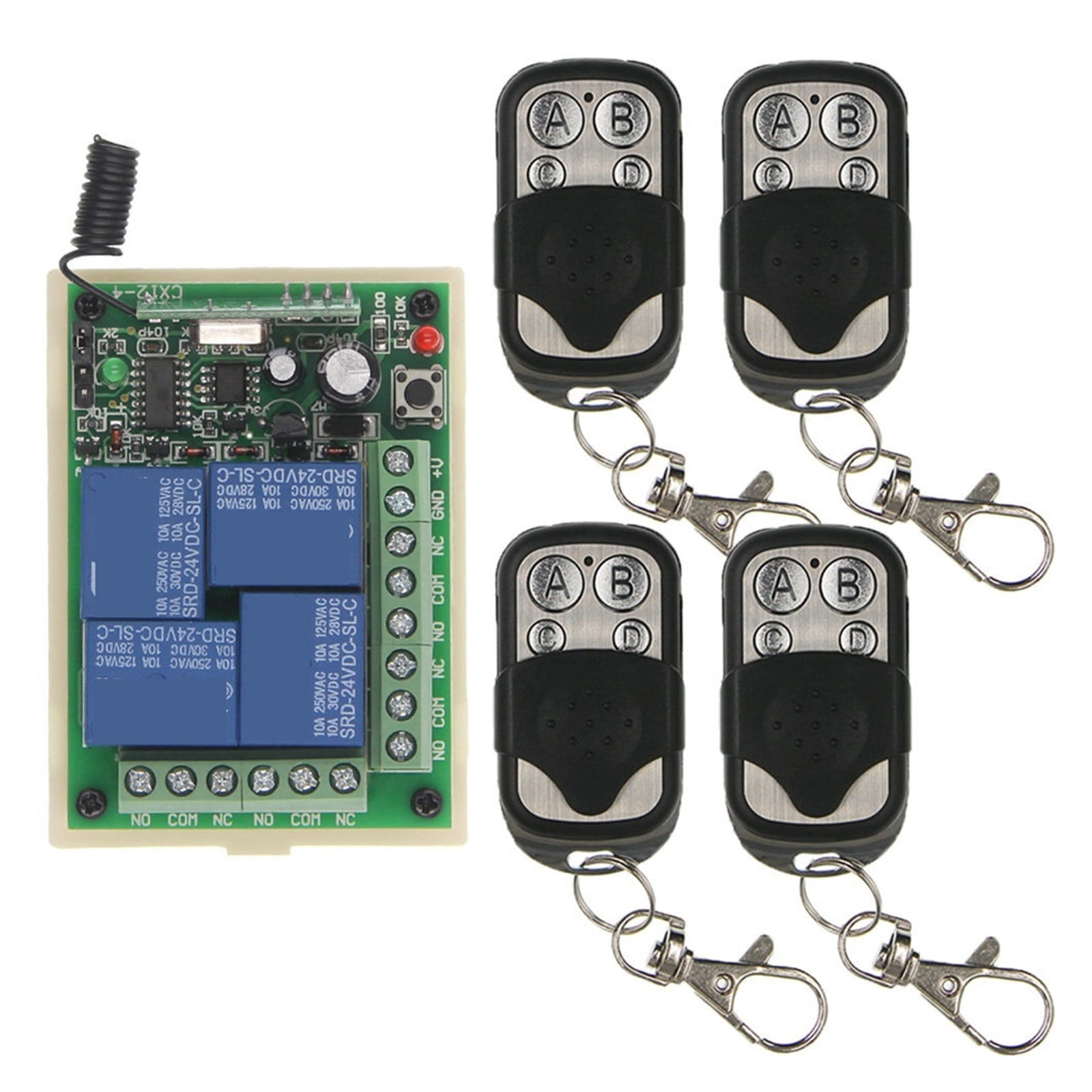 Control Rod Controller Remote Control Switch DC12V 24V 4CH Controller Used For Motor Push Rod ...