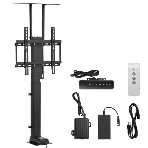 Remote Control TV Lift Stand, 132 lbs Capacity, Motorized Adjustable TV Bracket for 32-55 Inch Flat Screens