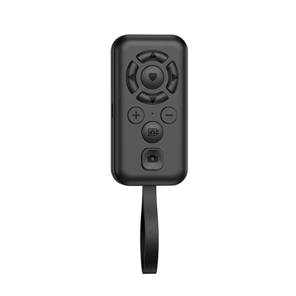 Remote Control TYPE-C Rechargeable Shutter Button Bluetooth 5.3 Wireless Controller for Navigation Novel Reading Black