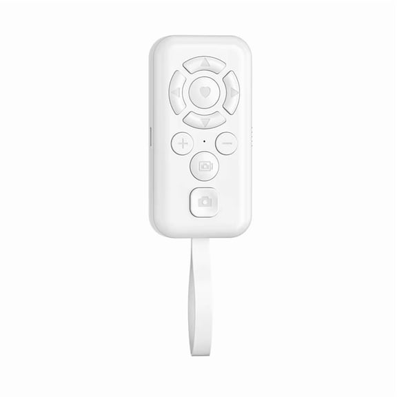 Remote Control TYPE-C Rechargeable Shutter Button Bluetooth 5.3 Wireless Controller for Navigation Novel Reading White
