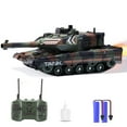 thumbnail image 1 of Remote Control Tank, RC Shoot Balls Tanks Toys with Smoke and Rotatable Turret for Kids and Adults, Cool LED Military Army Cars Vehicles Toy, 1 of 6