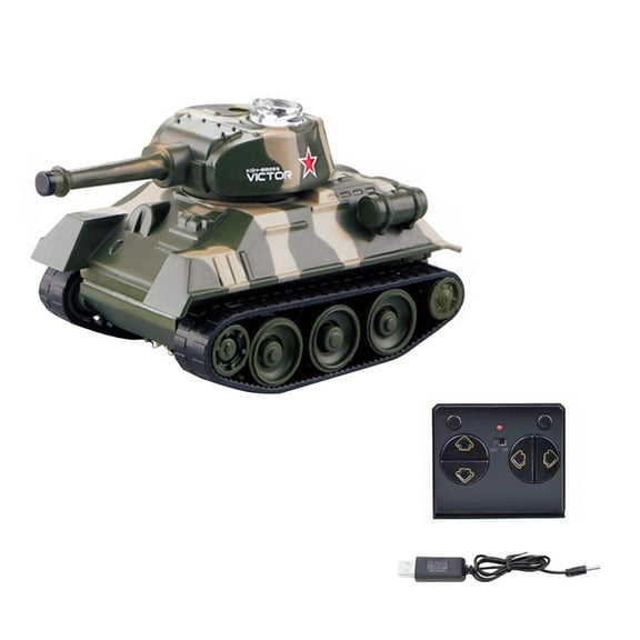 Remote Control Tank With Simulated Multi-Tank Battle, Four Health Indicator Lights, Two Or More Tanks Can Fight Each Other, Four-Way Wireless Control (Forward/Backward, Left/Right
