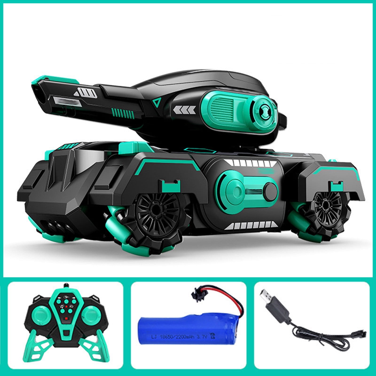 Remote Control Tank Toy Water Bomb Car Stunt Car Four Wheel Remote