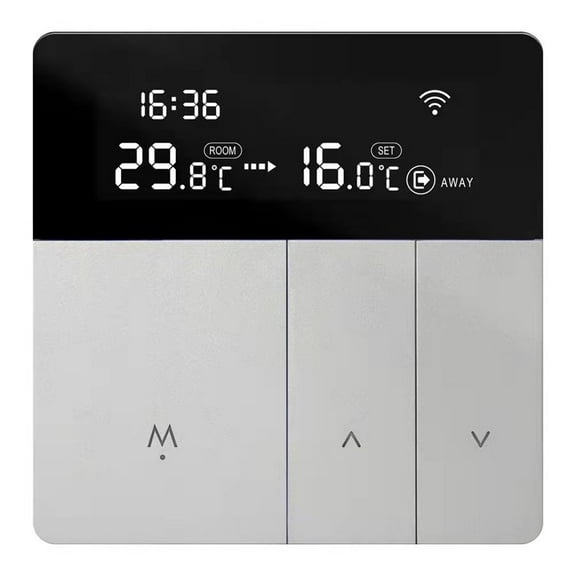 Remote Control Thermostat Smart Thermostat Home Heating Control As Shown Modern Design Smart Heating Controller Abs Pc Material