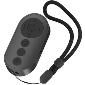 Generic TikTok Remote, Wireless Camera Shutter with Zoom, for iPhone and Android, Camera Switch, E-Book Page Turner, Scrolling Ring, Black