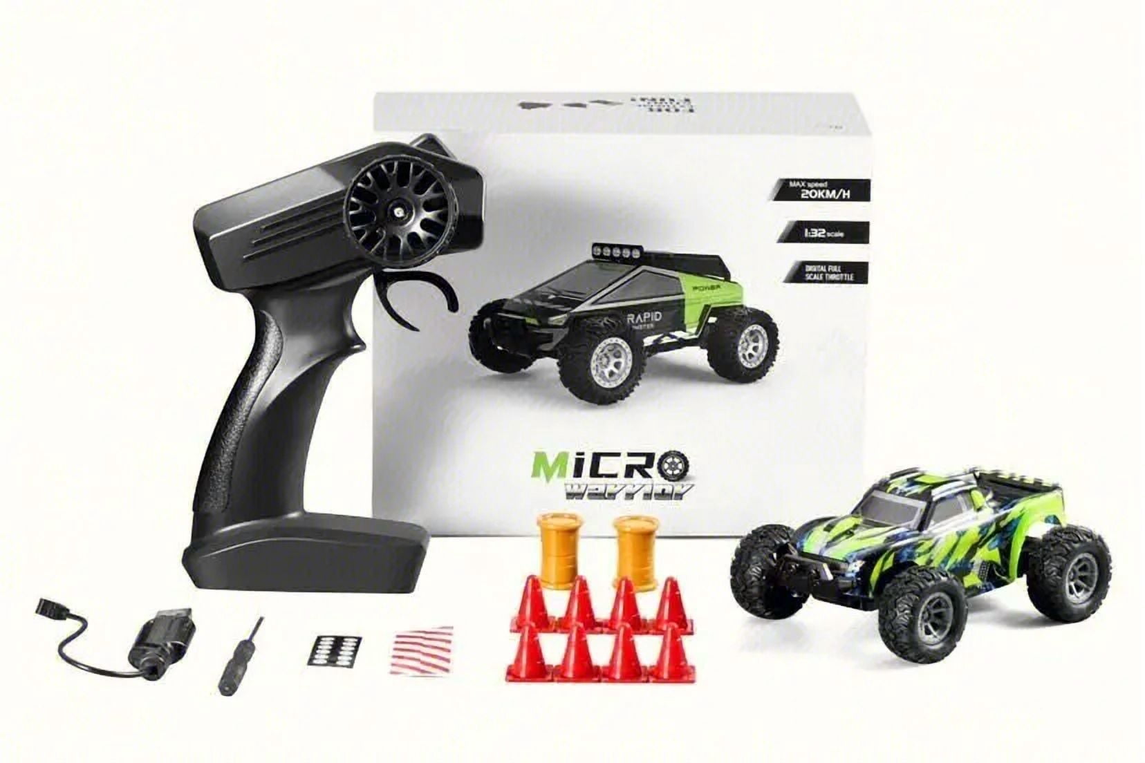 Remote Control Toy Car Funtogether Toys, 1:32 Scale High Speed off Road Drift RC Car 2.4GHz All-Terrain Vehicle for Kids Boys