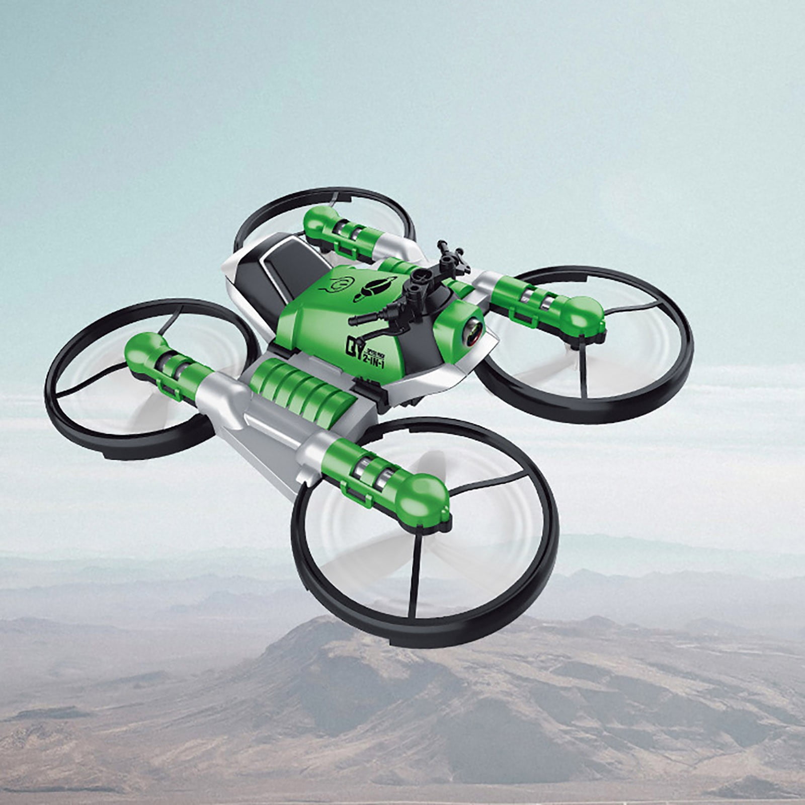 Remote Control Toy Morphing Quad Axis Motor Plane Manual Induction