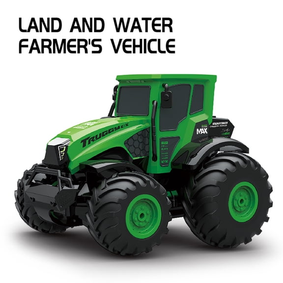 Remote Control Tractor Truck Toys  1:14 Amphibious RC Tractor Toy, 2.4 GHz 4WD RC Cars, All Terrain Off-Road Pickup, Kids Christmas Birthday Gifts Present Boys Girls Toys Ages 6+
