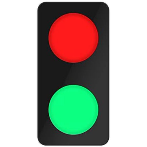 Remote Control Traffic Light, Red Green LED Wall Lamp, DC9-12V Traffic Lamp, (with Plug).$$Safety & Emergency
