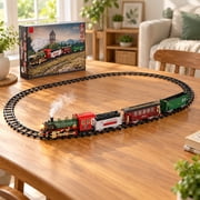 Remote Control Train Set With Steam, Light & Sound, Realistic Steam & Sound Effects